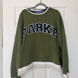 Parke Sweatshirt with Navy/White Trim